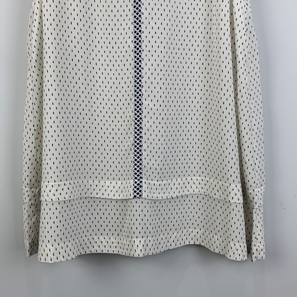Madewell 100% Silk Incline Top in Rain Dot - Picture 6 of 15